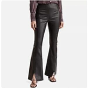 We the Free Women's sz 27 Flare Slit Faux leather Pants